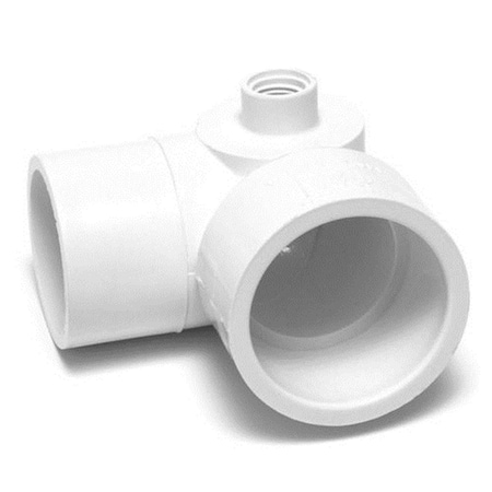 Hands On PVC 3-Way Street Elbow with 90 deg 1.5 x 1.5 in. Spigot x 0.37 in. FPT HA126771